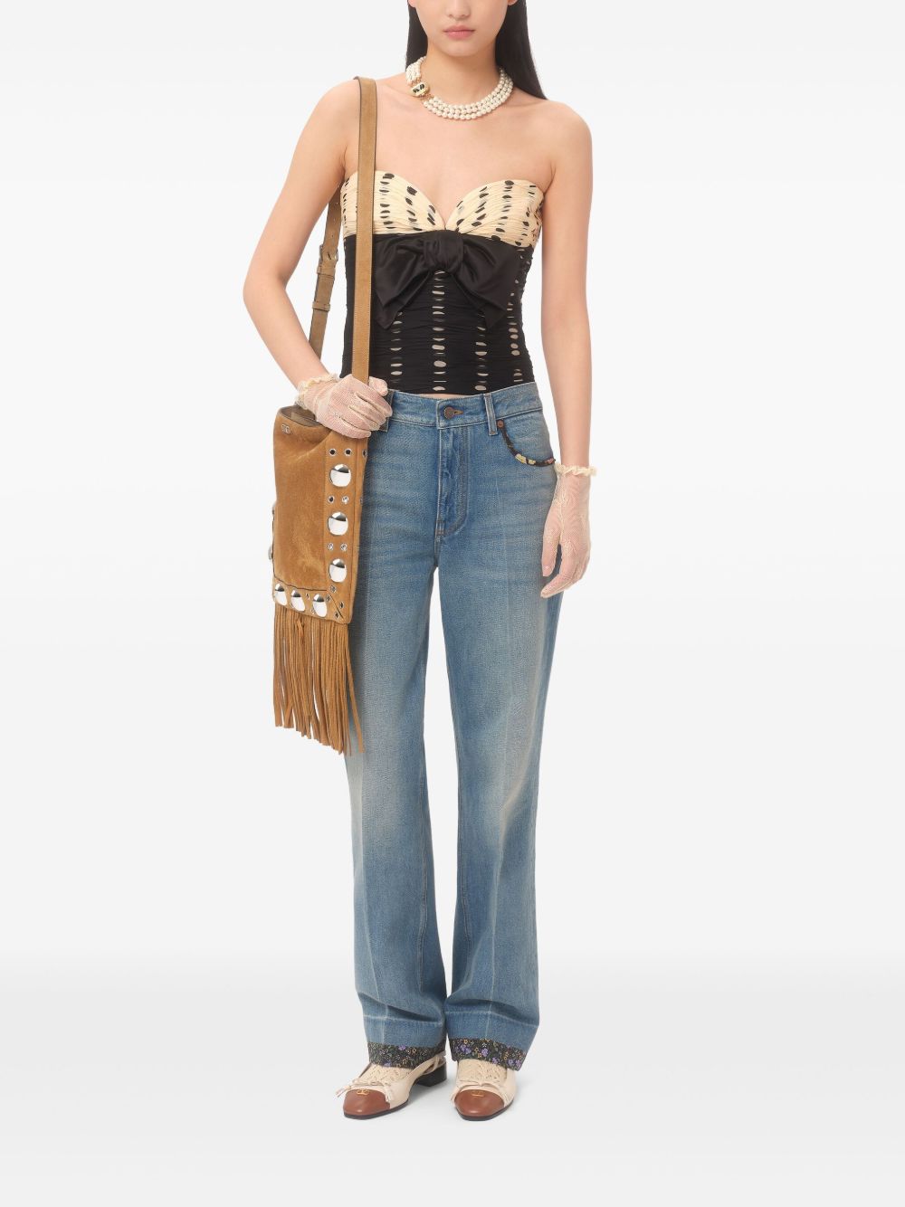 Valentino Top Black Silk