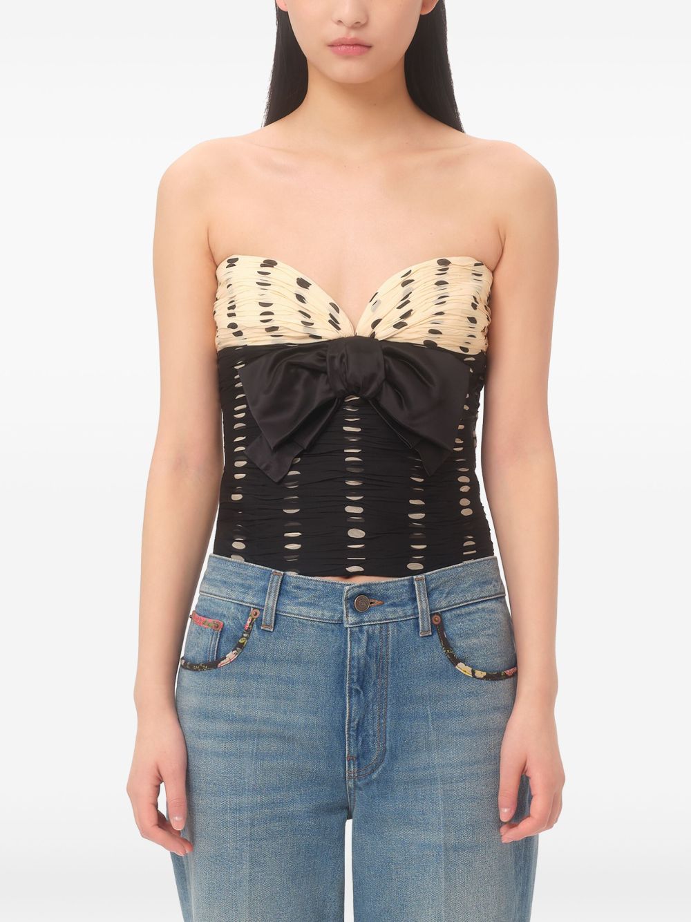 Valentino Top Black Silk