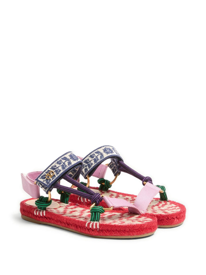 Valentino Garavani Sandals Red Fabric