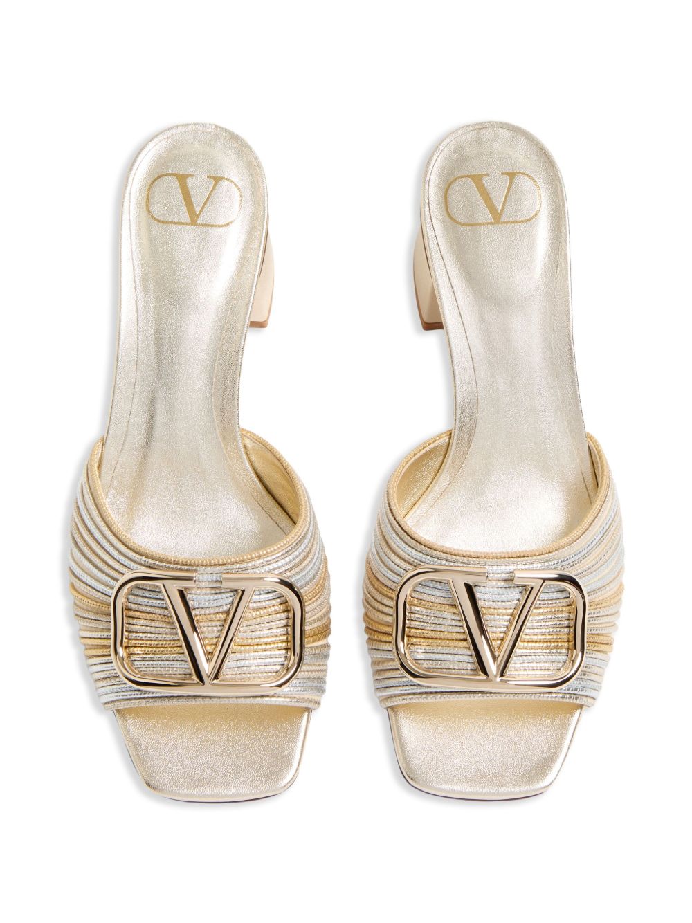 Valentino Garavani Sandals Silver Nappa