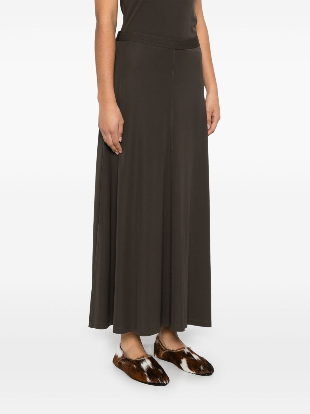 Toteme Main Skirts Brown Viscose Elastane