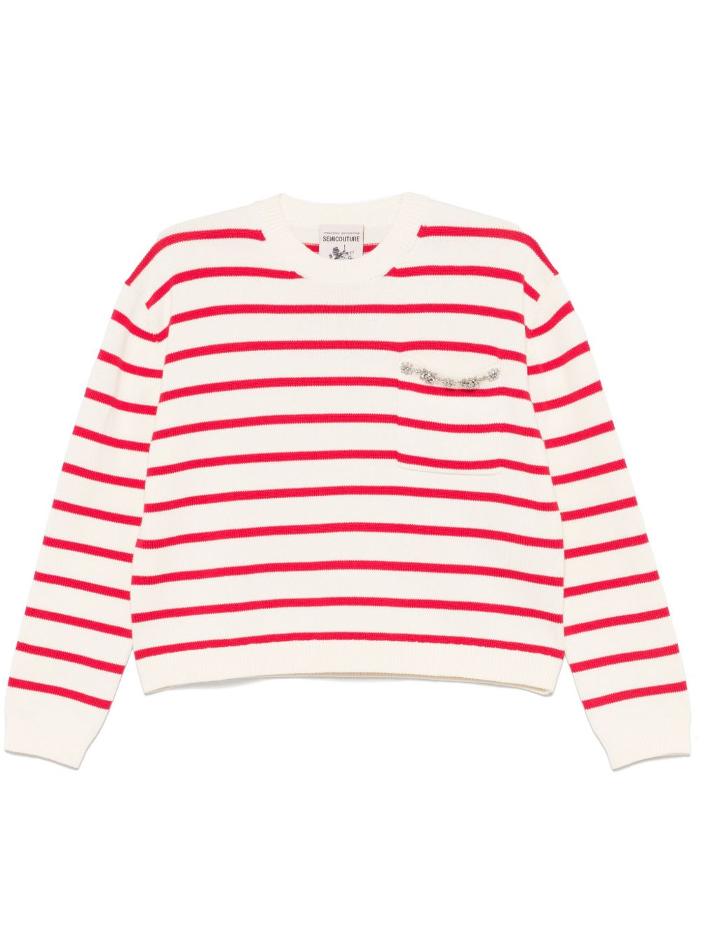 Semicouture Sweaters White Cotton