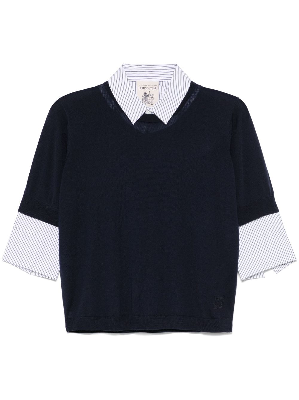 Semicouture Sweaters Blue Virgin Wool