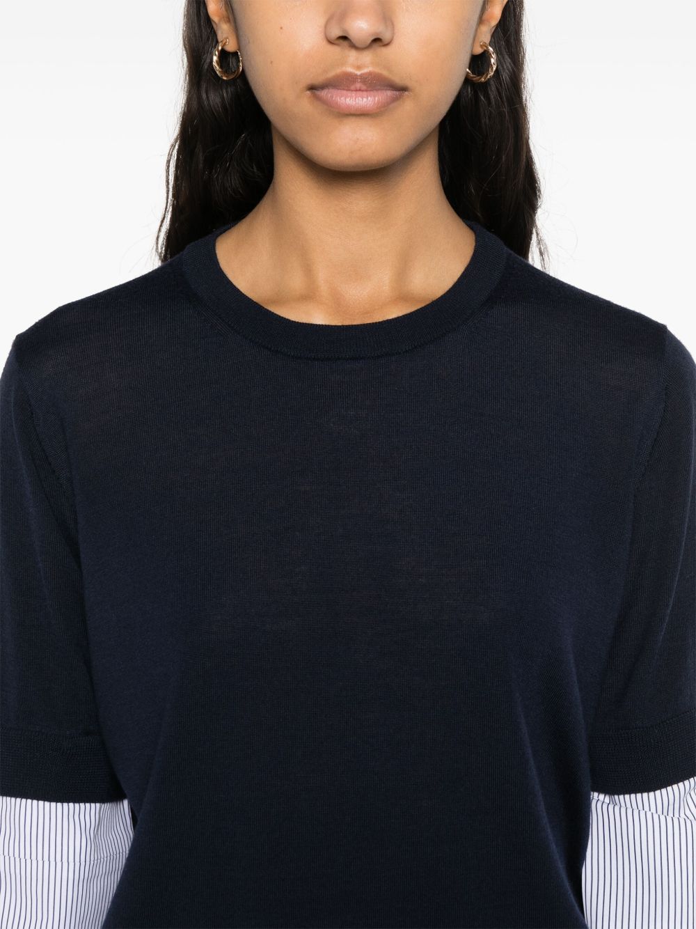 Semicouture Sweaters Blue Virgin Wool
