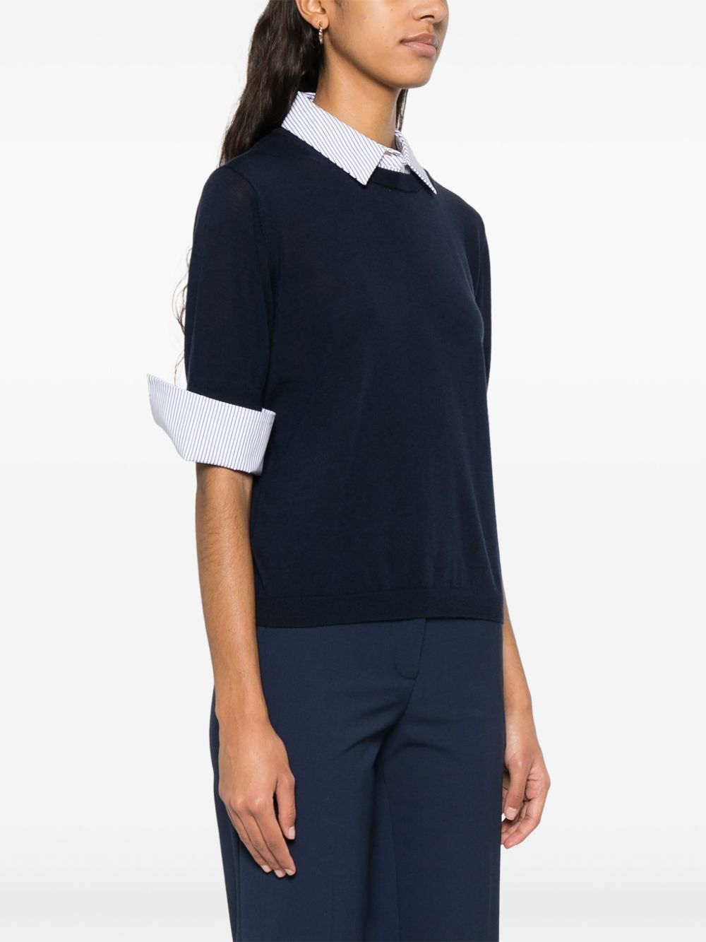 Semicouture Sweaters Blue Virgin Wool