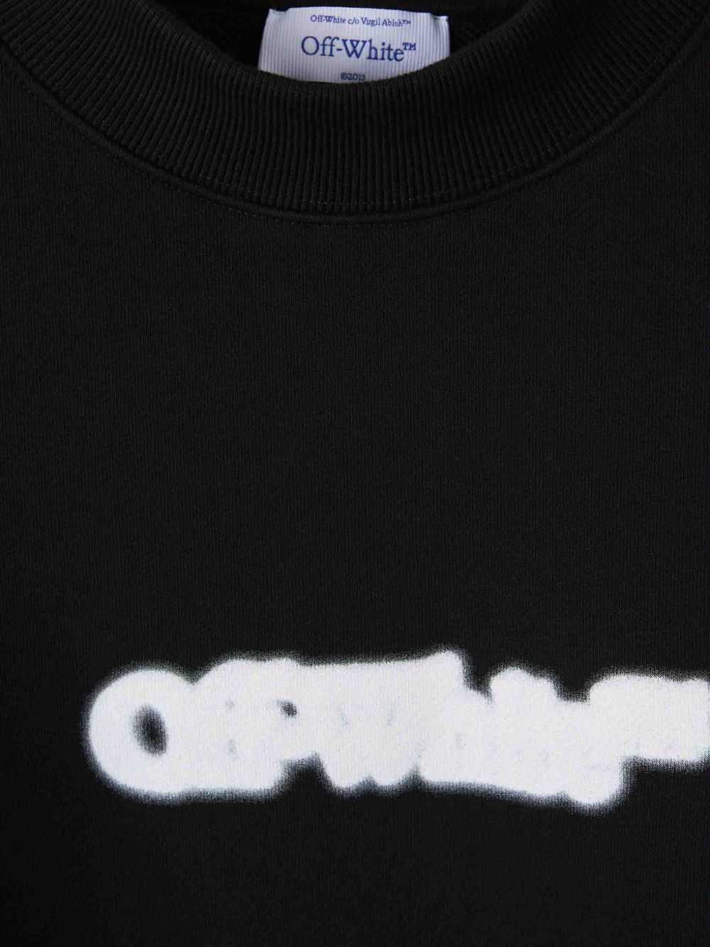 Off White Sweaters Black Cotton