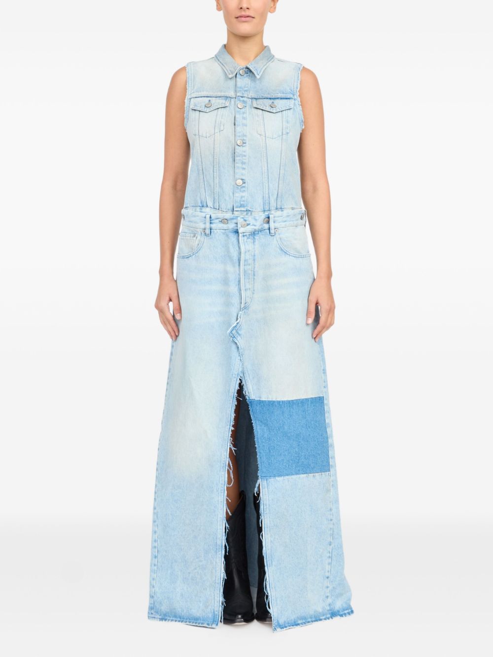 Mm6 Maison Margiela Dresses Clear Blue Cotton