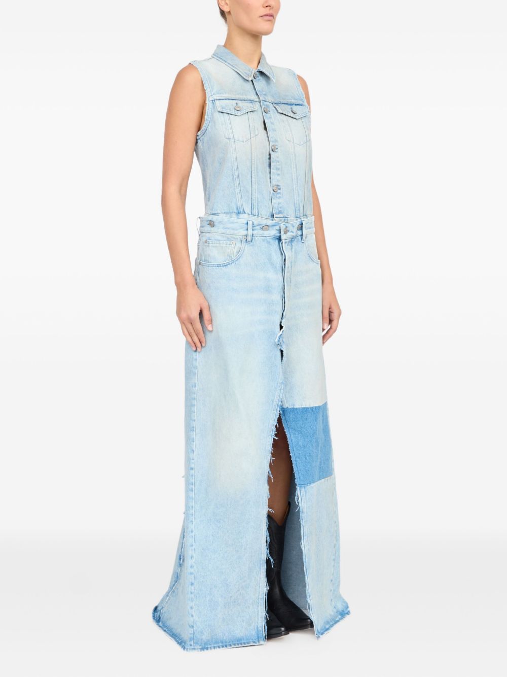 Mm6 Maison Margiela Dresses Clear Blue Cotton