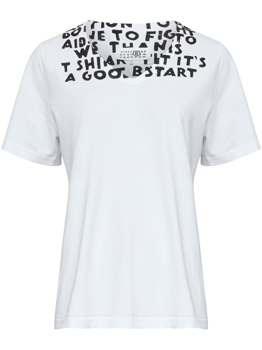MM6 Maison Margiela Printed cotton t-shirt
