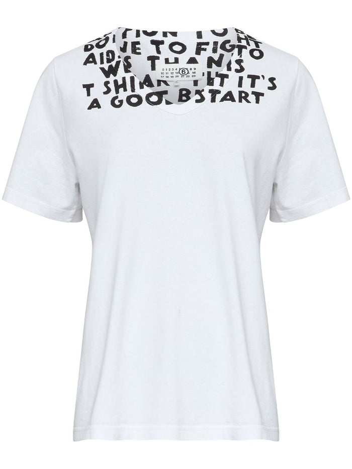 MM6 Maison Margiela T-shirts and Polos White Cotton