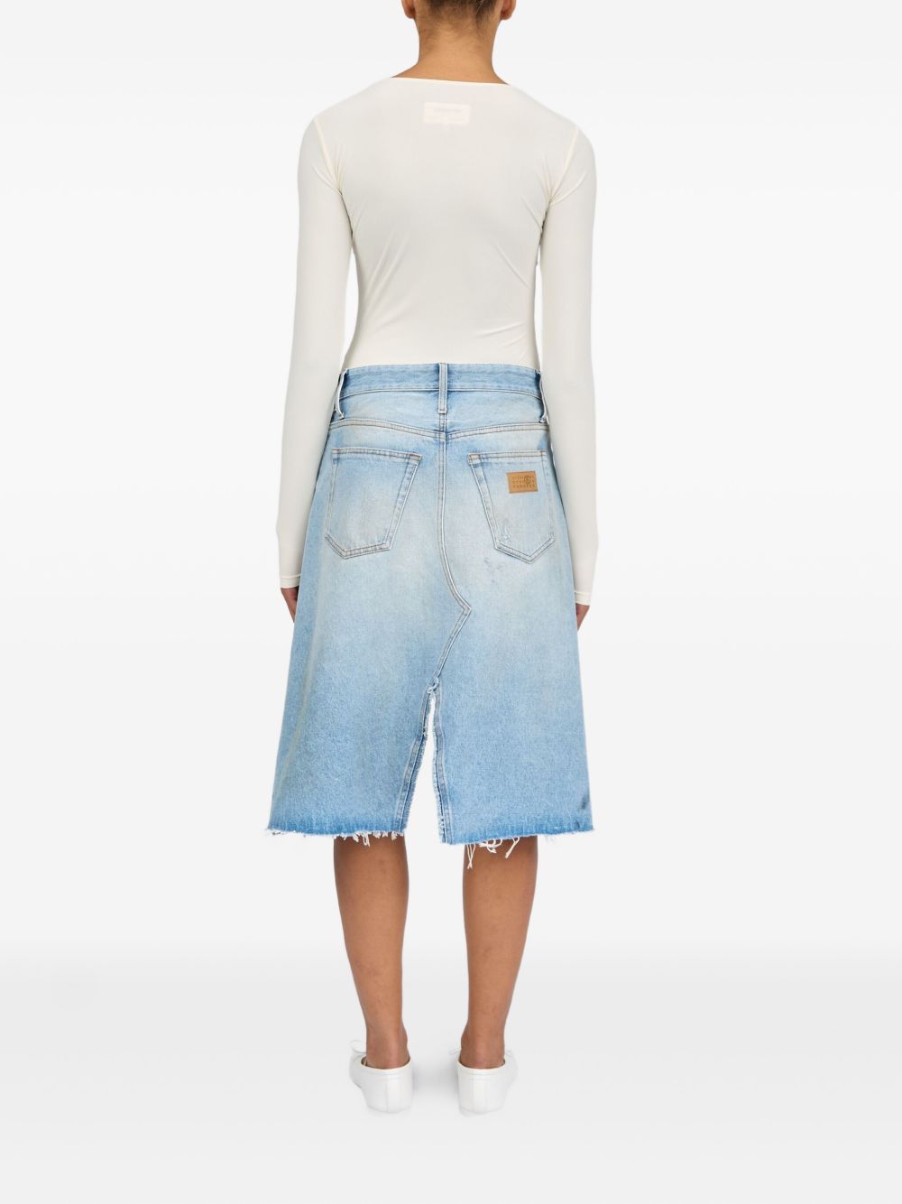Mm6 Maison Margiela Skirts Clear Blue Cotton