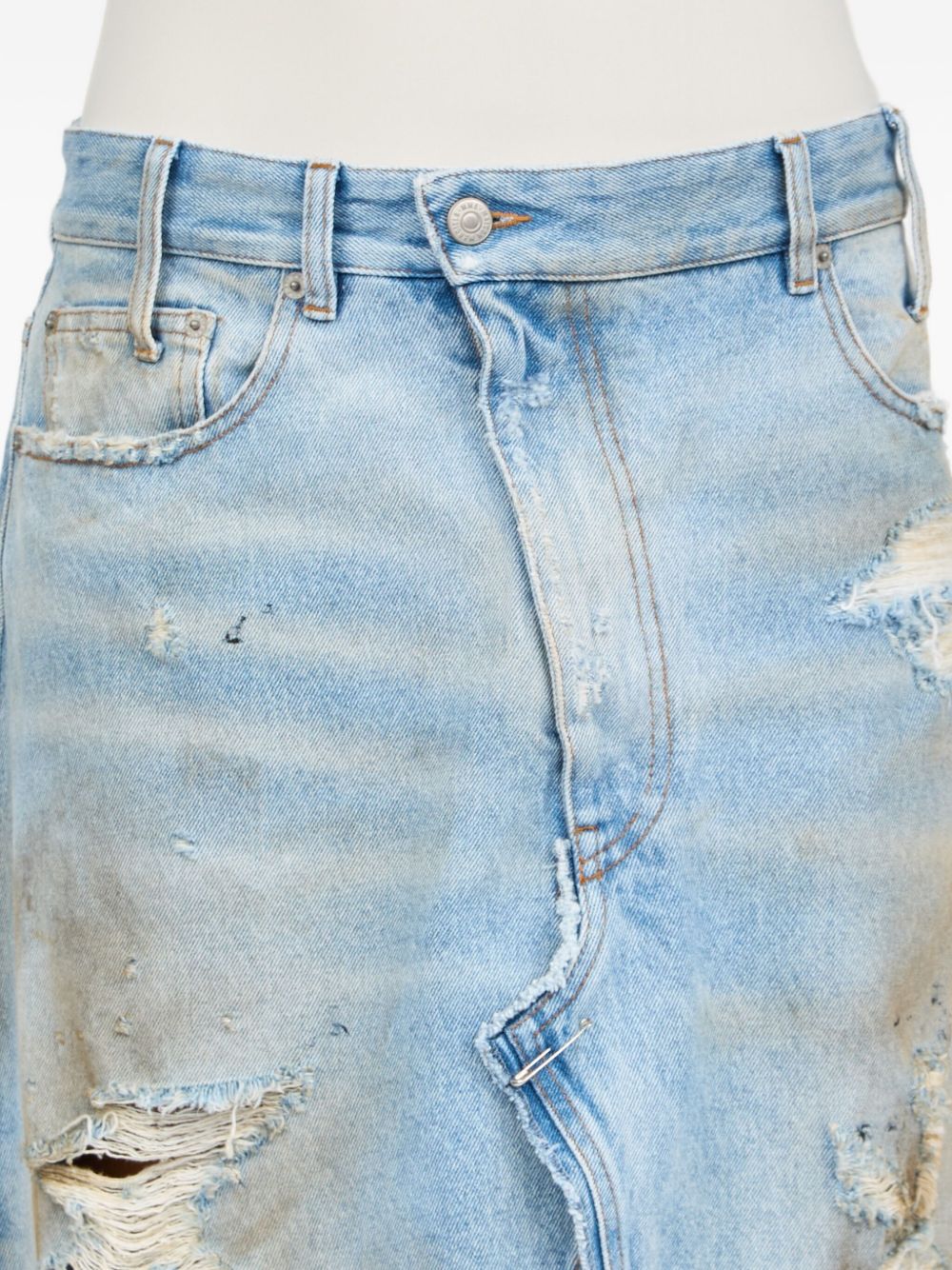 Mm6 Maison Margiela Skirts Clear Blue Cotton