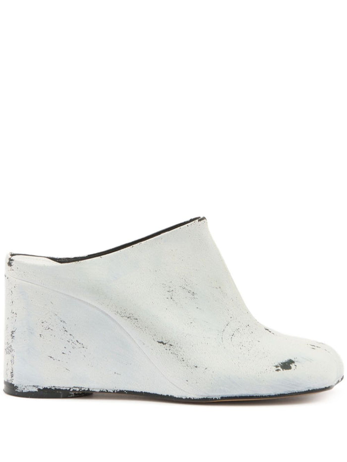 MM6 Maison Margiela Sandals White Calf Leather