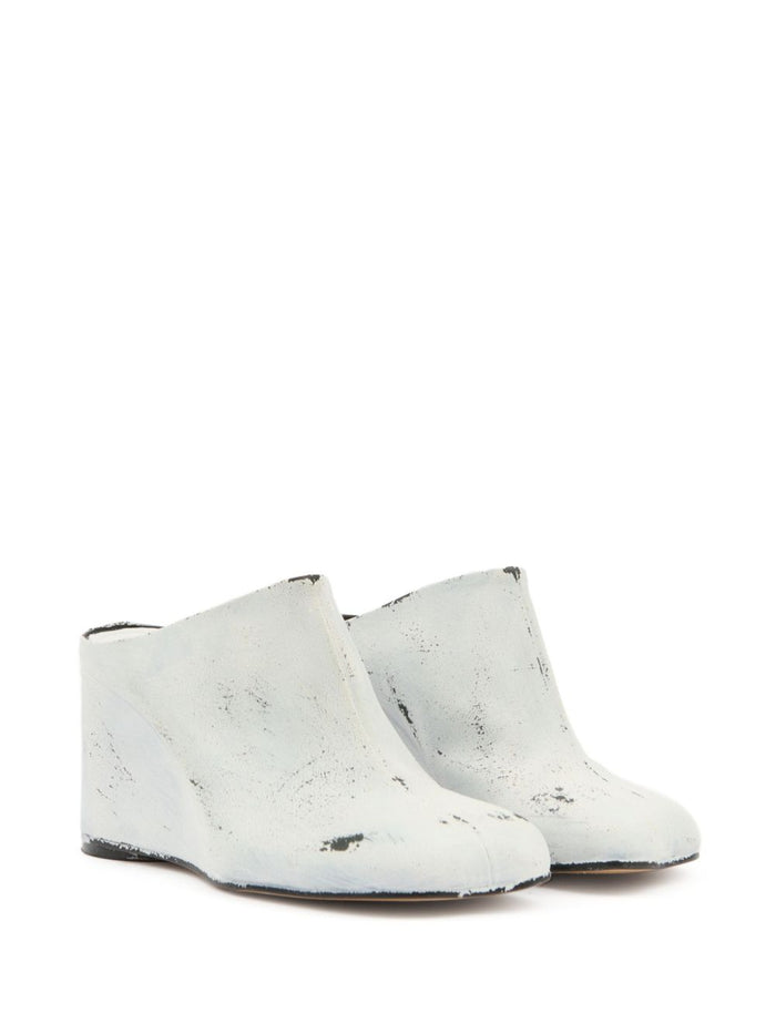 MM6 Maison Margiela Sandals White Calf Leather
