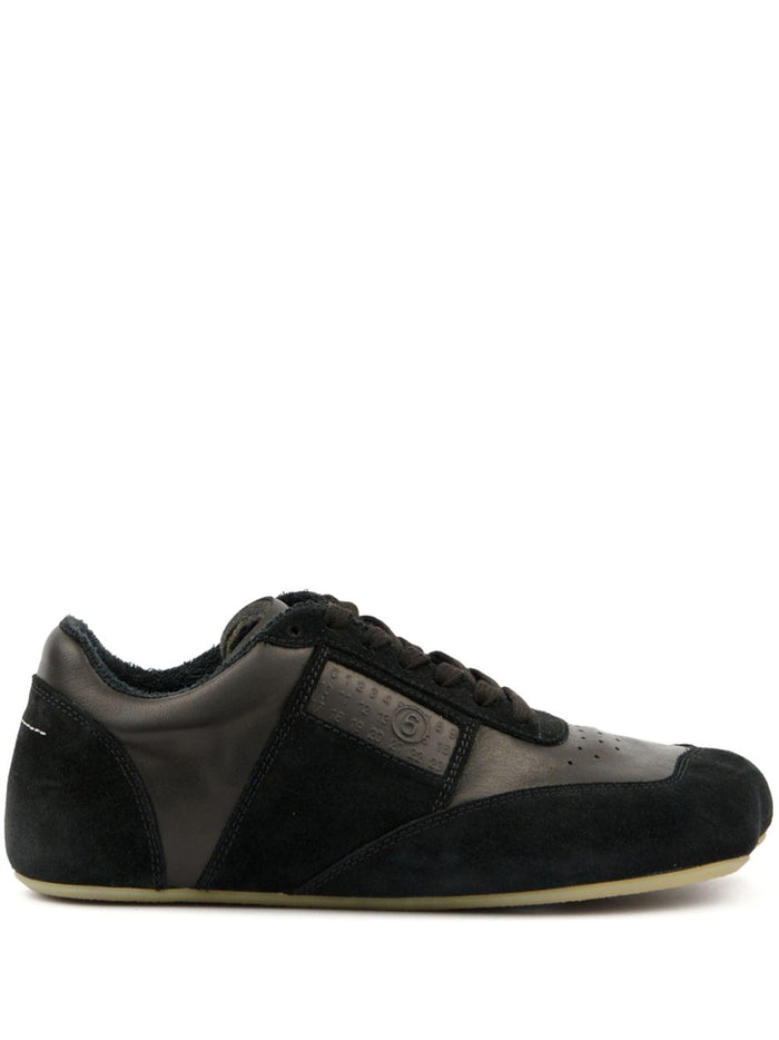 MM6 Maison Margiela Sneakers Black Calf Leather