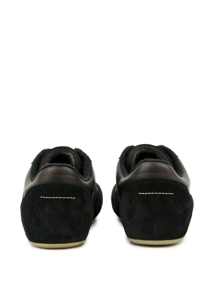 MM6 Maison Margiela Sneakers Black Calf Leather