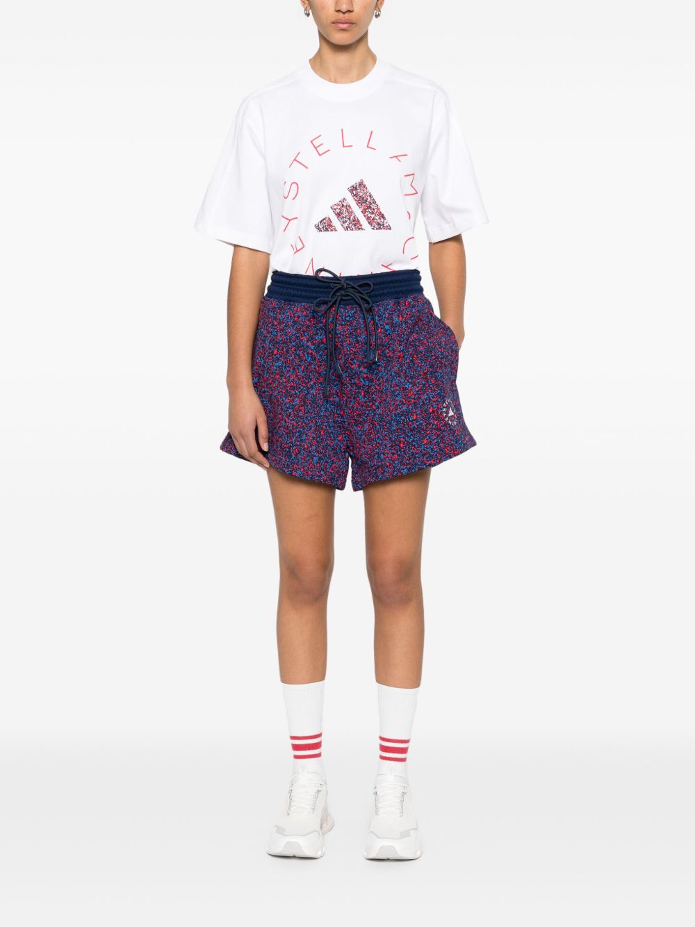Adidas By Stella McCartney Shorts Purple Cotton