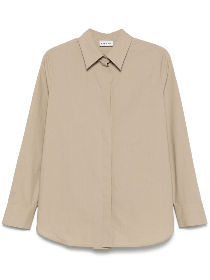 Parosh Shirts Beige Cotton