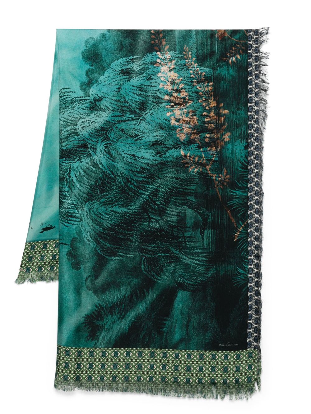 Pierre Louis Mascia Scarfs Blue Silk