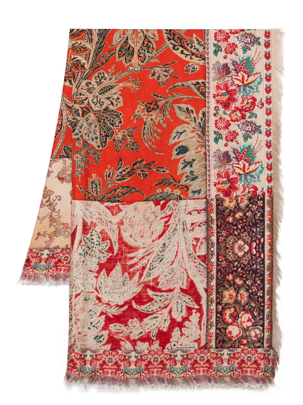 Pierre Louis Mascia Scarfs Red Silk