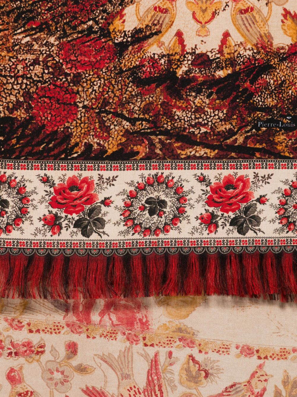 Pierre Louis Mascia Scarfs Brown Silk