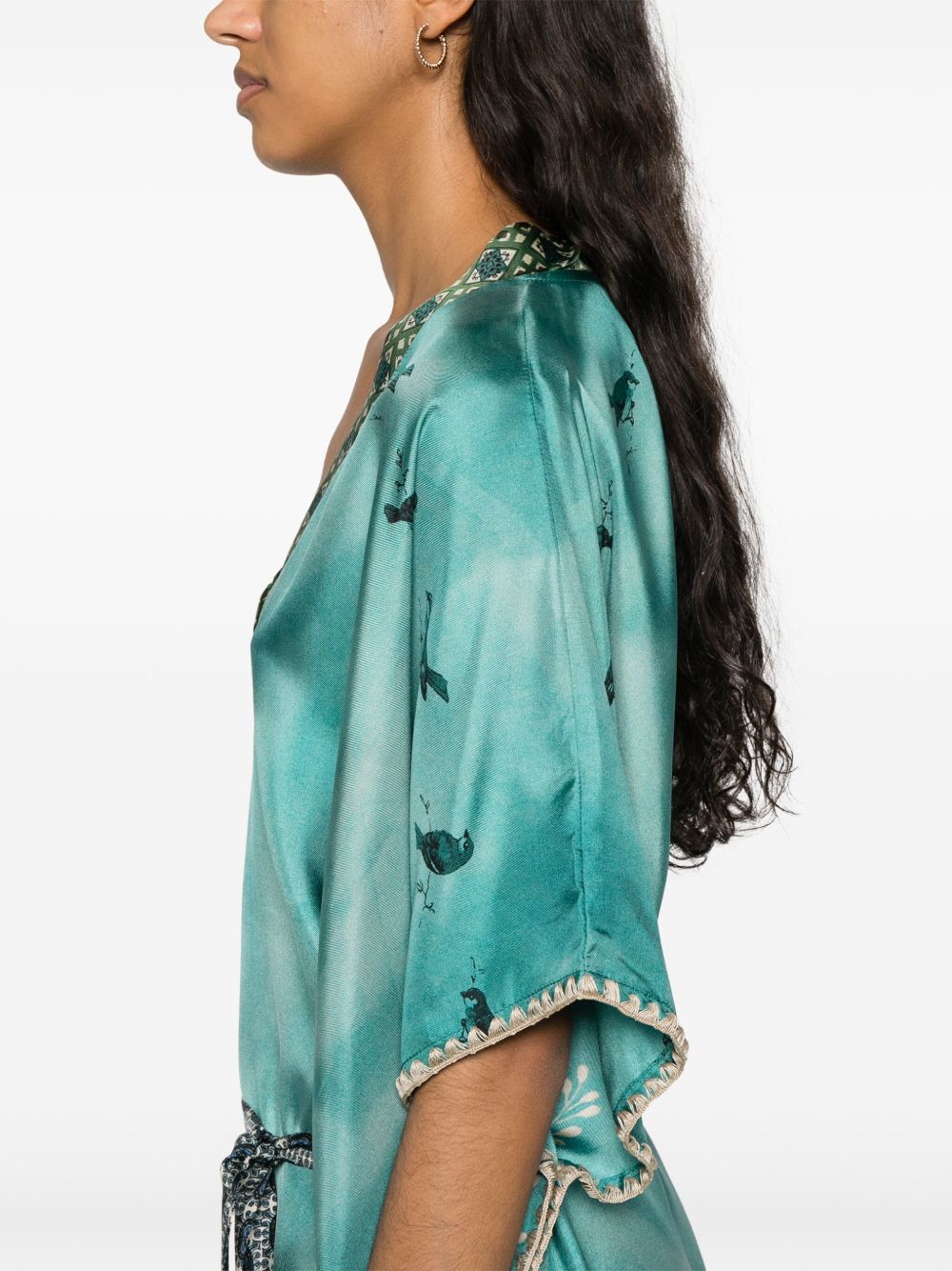 Pierre Louis Mascia Sea Clothing Clear Blue Silk