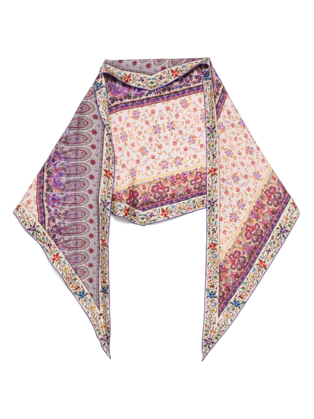 Pierre Louis Mascia Scarfs Purple Silk
