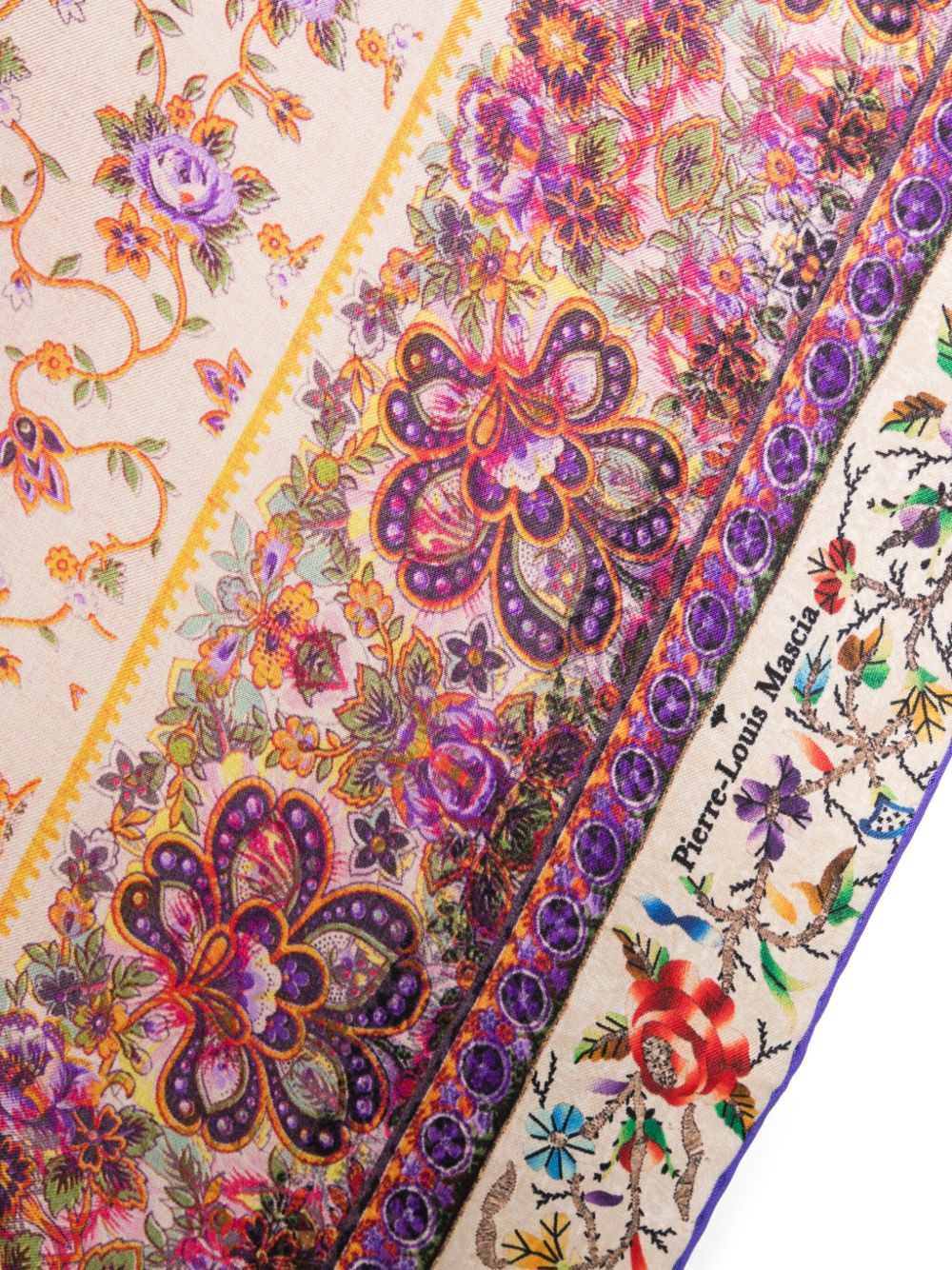 Pierre Louis Mascia Scarfs Purple Silk