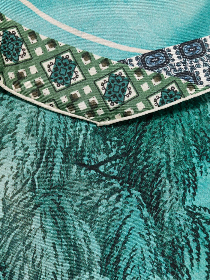 Pierre Louis Mascia Scarfs Blue Silk