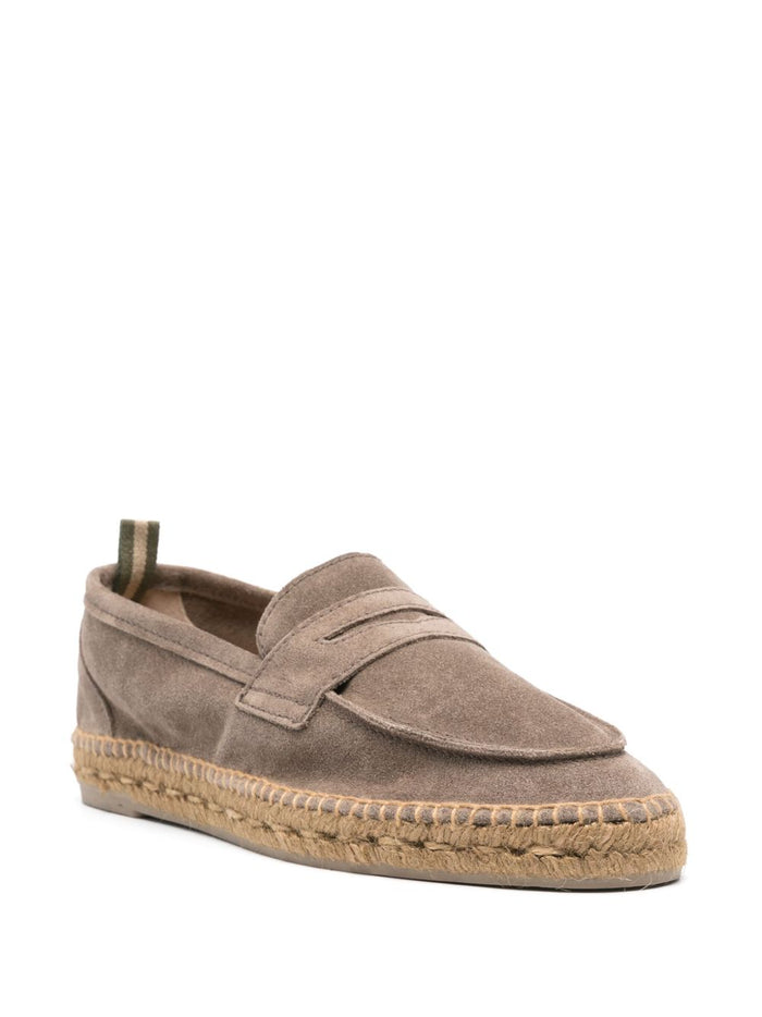Castaner Flat Shoes Grey Suede