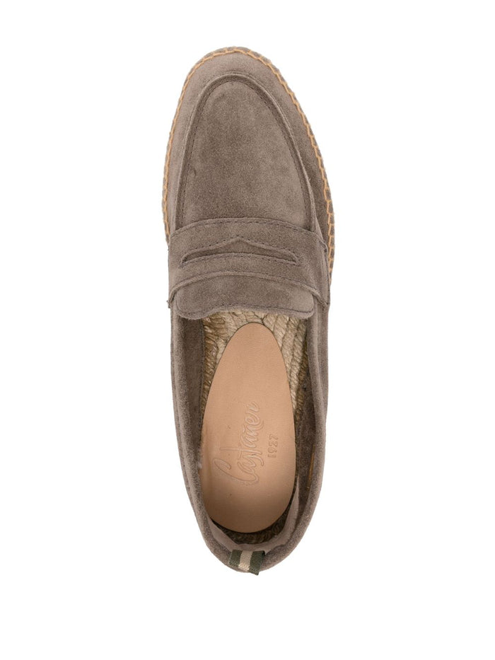 Castaner Flat Shoes Grey Suede
