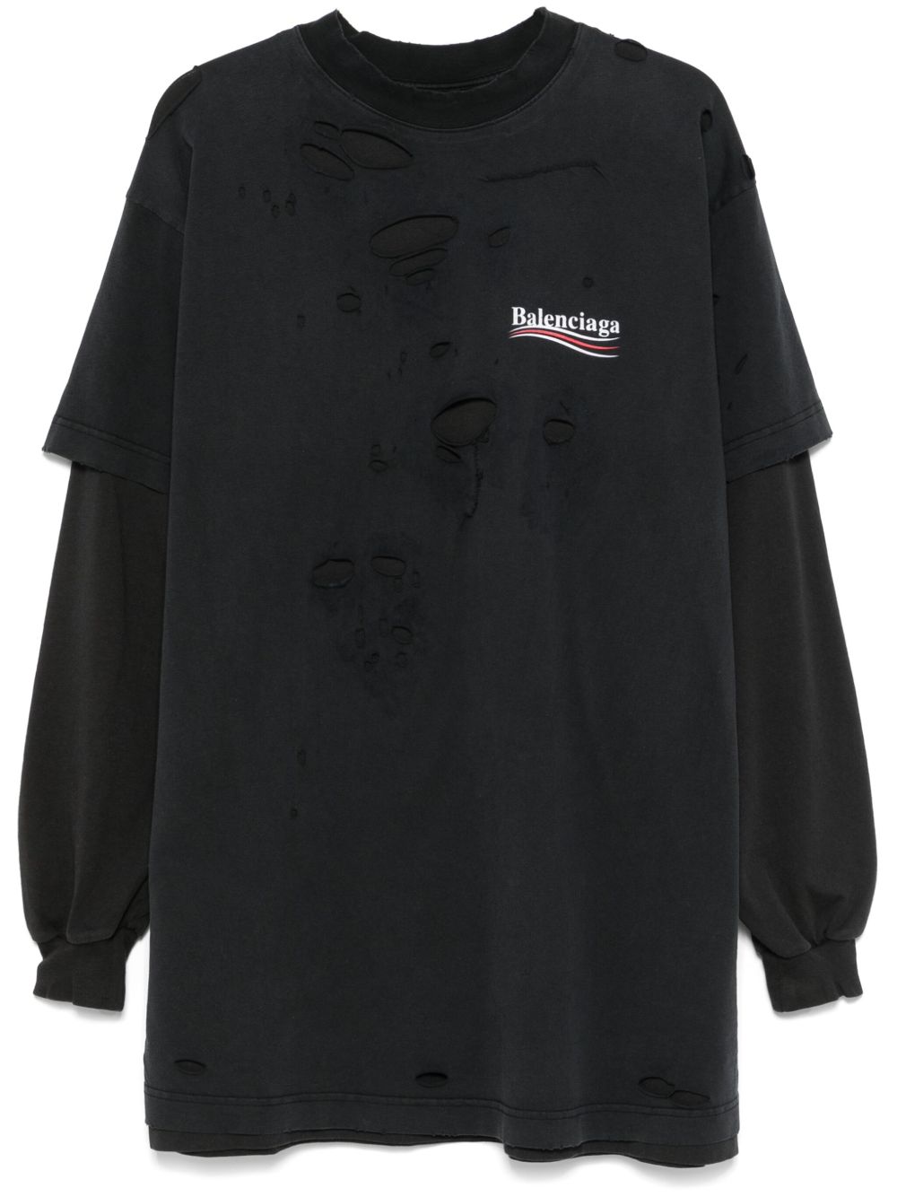 Balenciaga T-Shirts And Polos Black Cotton