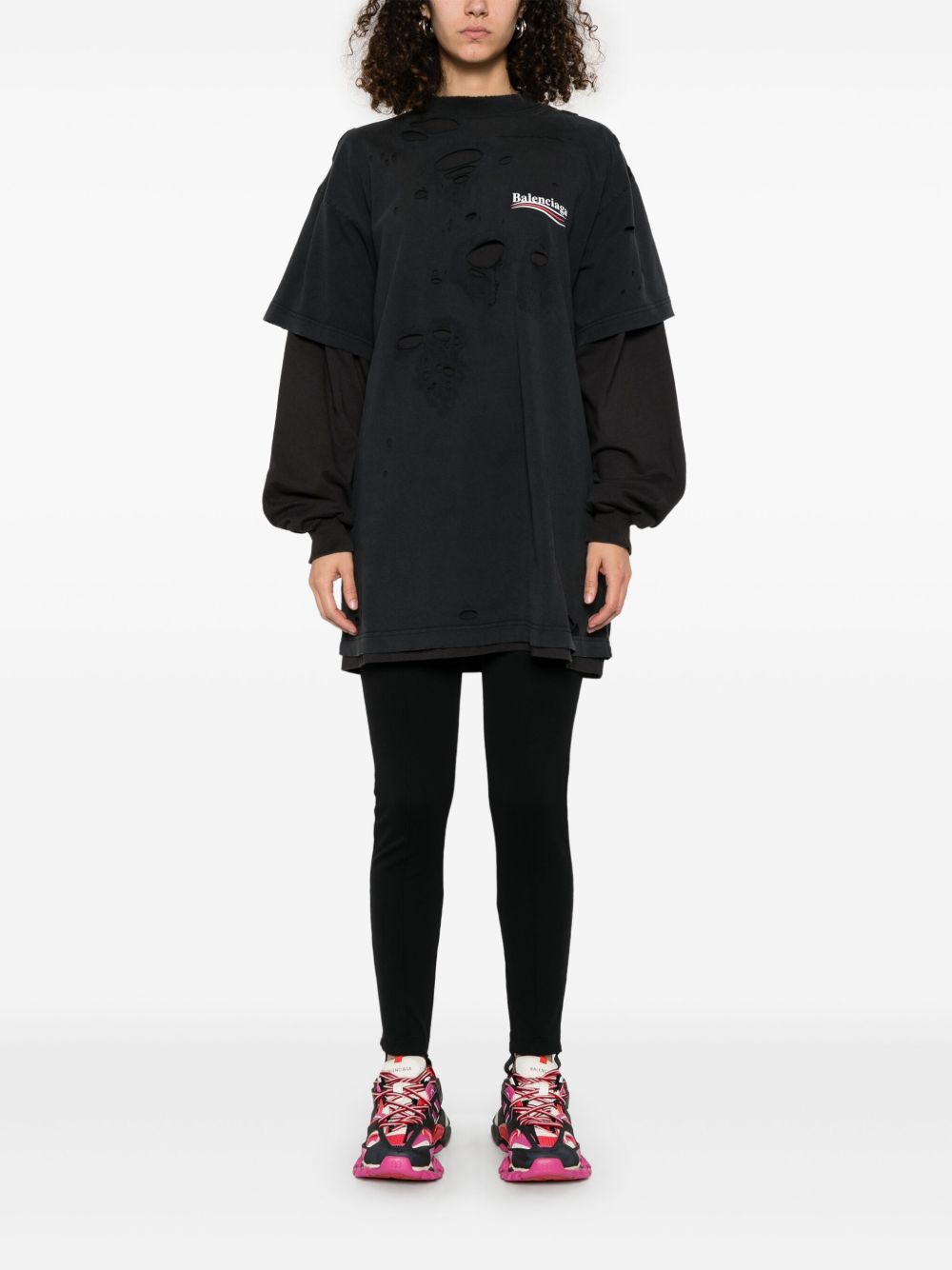 Balenciaga T-Shirts And Polos Black Cotton