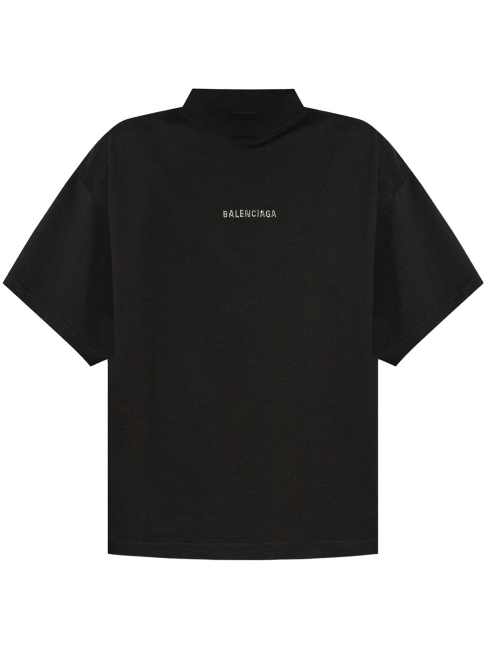 Balenciaga T-Shirts And Polos Black Cotton