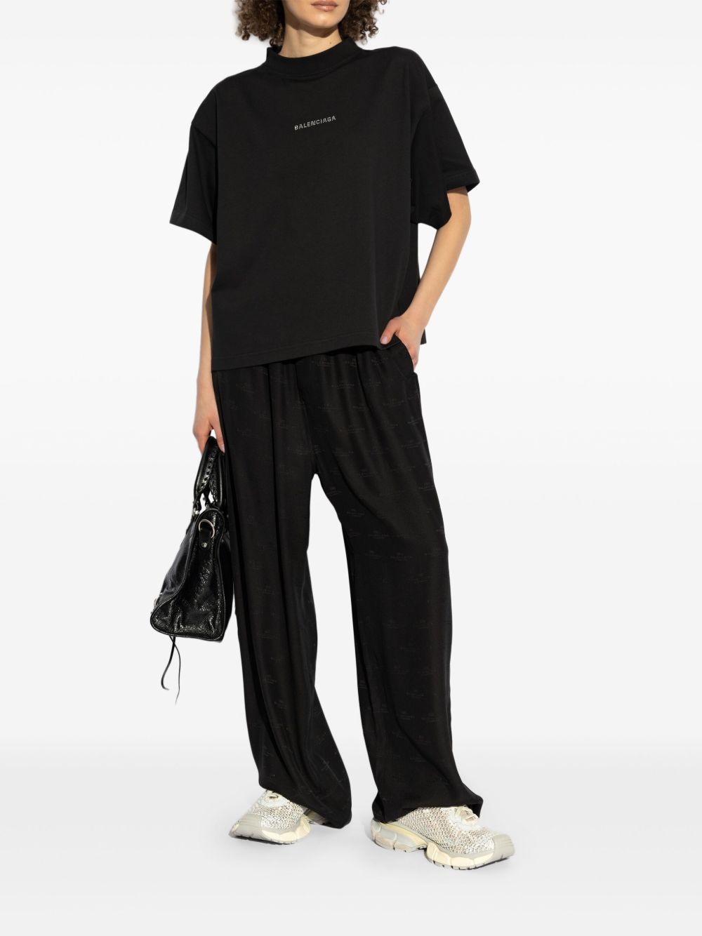 Balenciaga T-Shirts And Polos Black Cotton