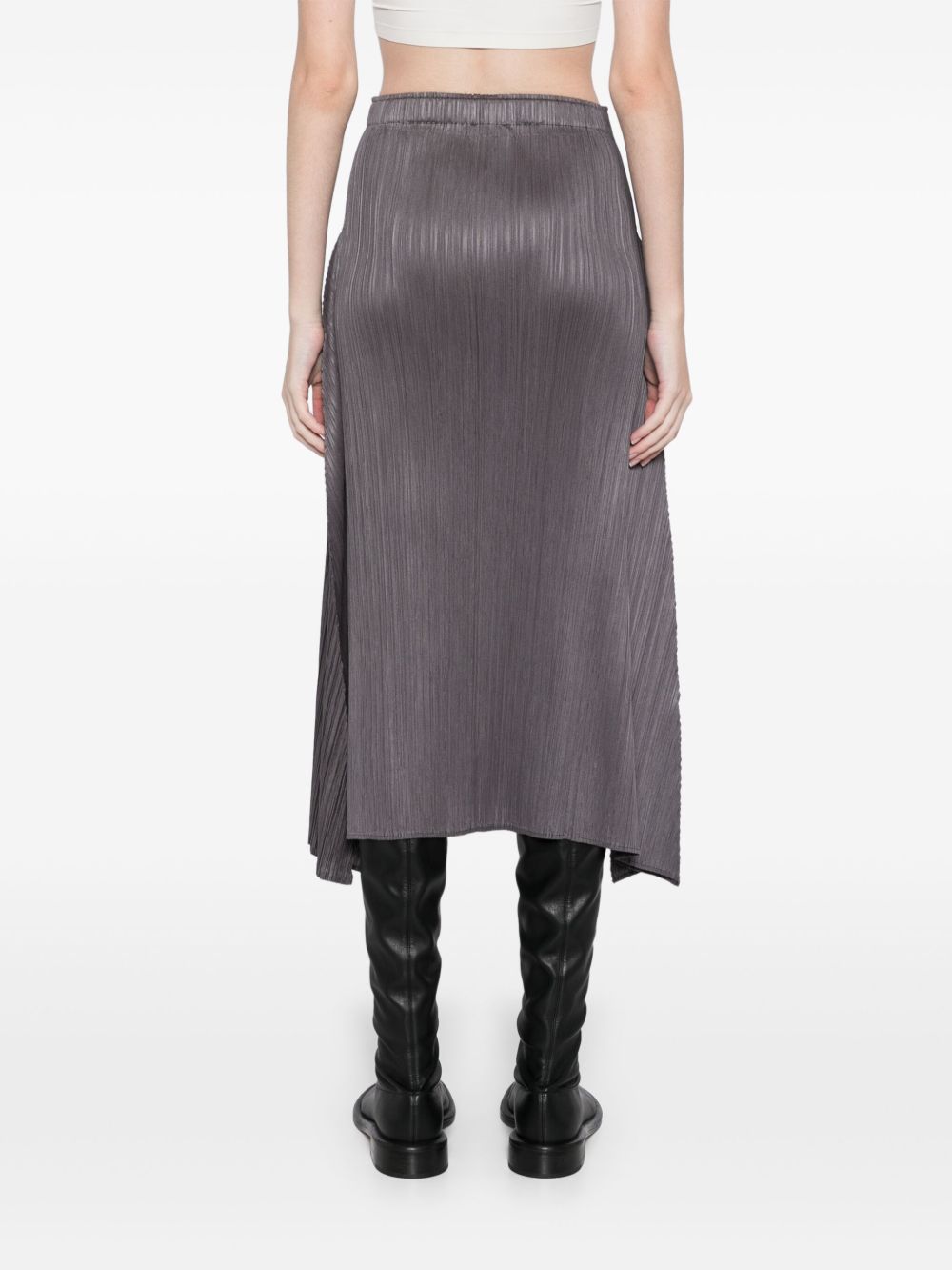 Pleats Please Skirts Grey Body: Polyester