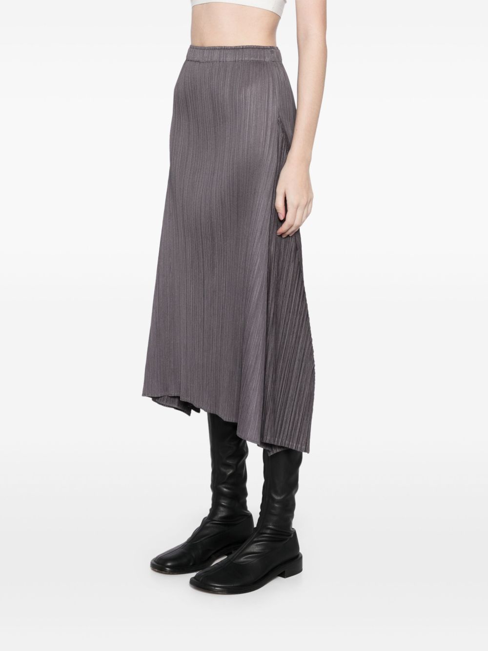 Pleats Please Skirts Grey Body: Polyester