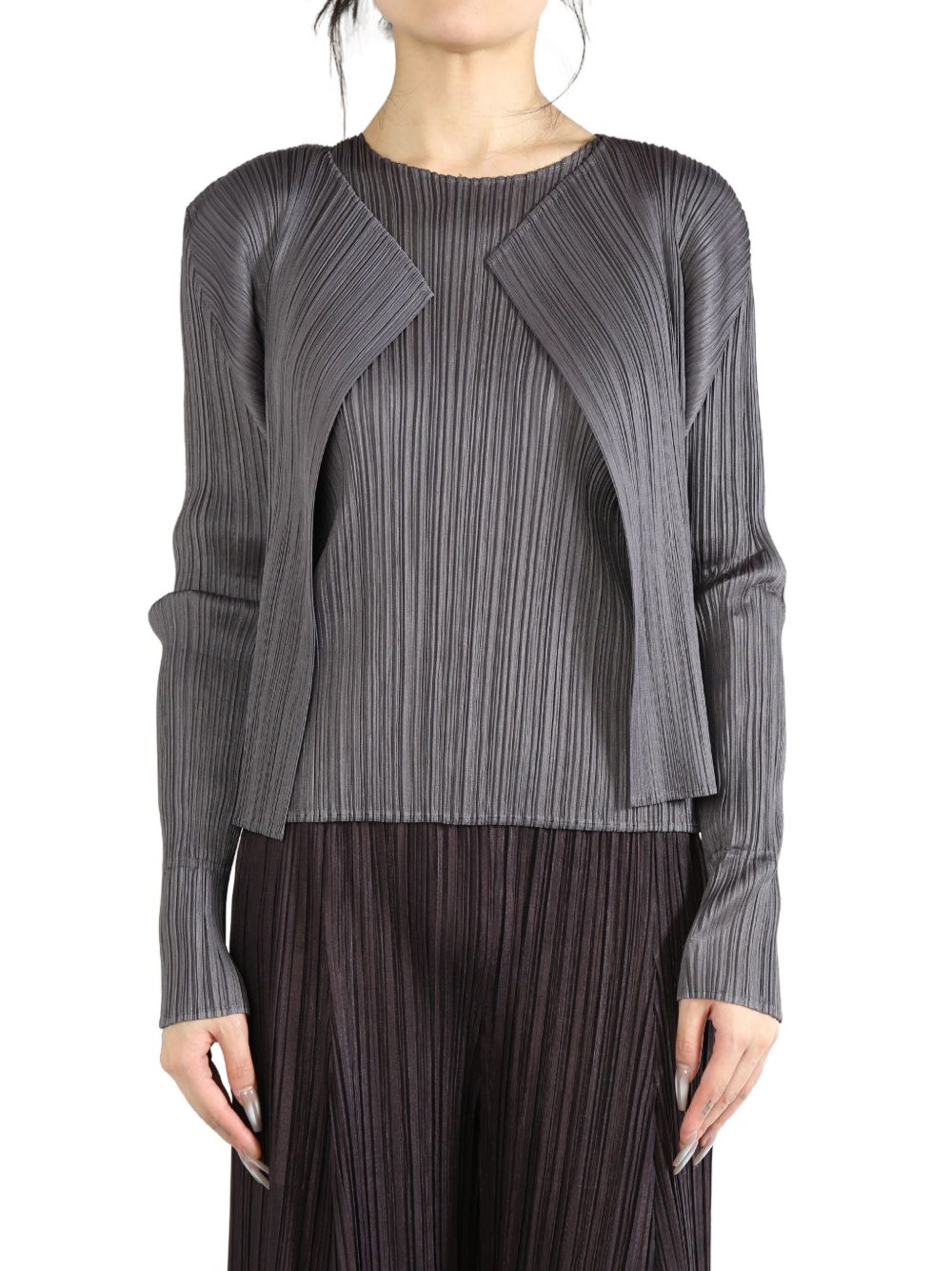 Pleats Please Sweaters Grey Polyester