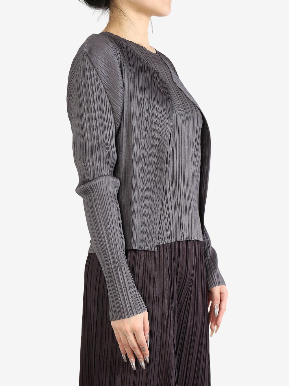 Pleats Please Sweaters Grey Polyester