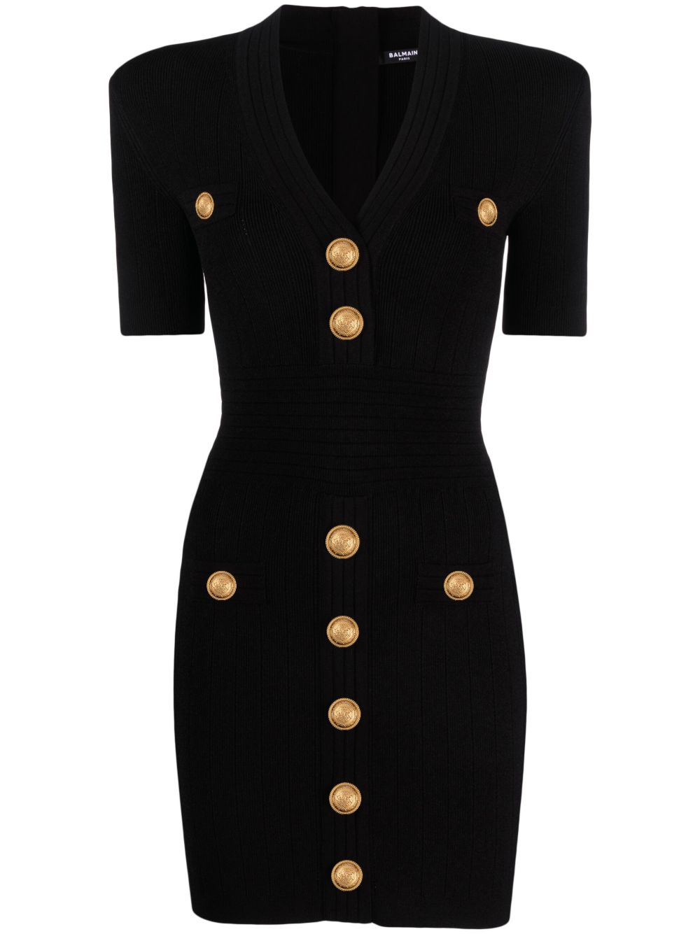 Balmain Dresses Black Viscose