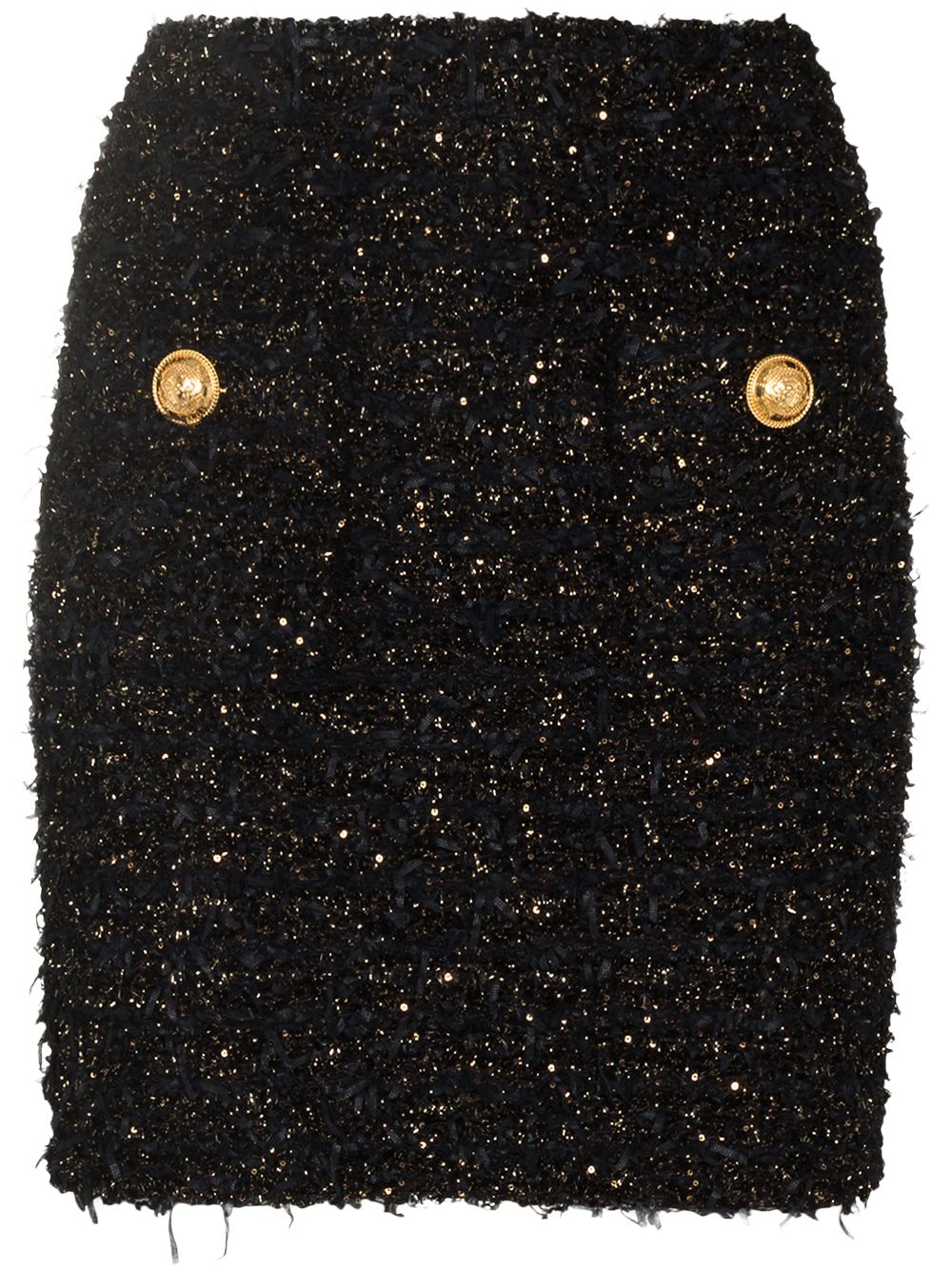 Balmain Skirts Black Polyamide