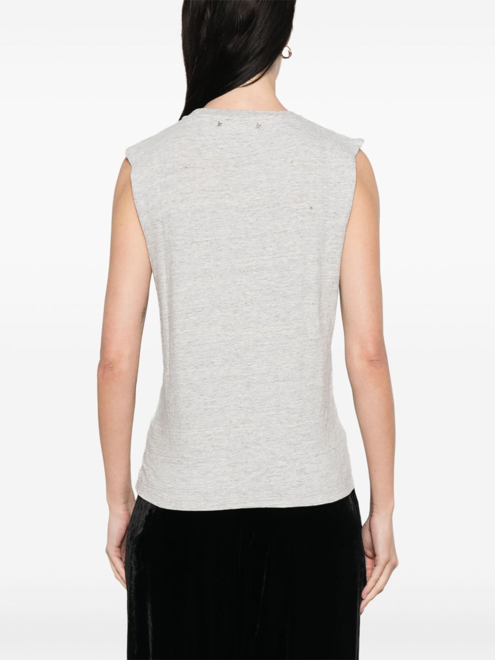 Golden Goose Top Grey Cotton
