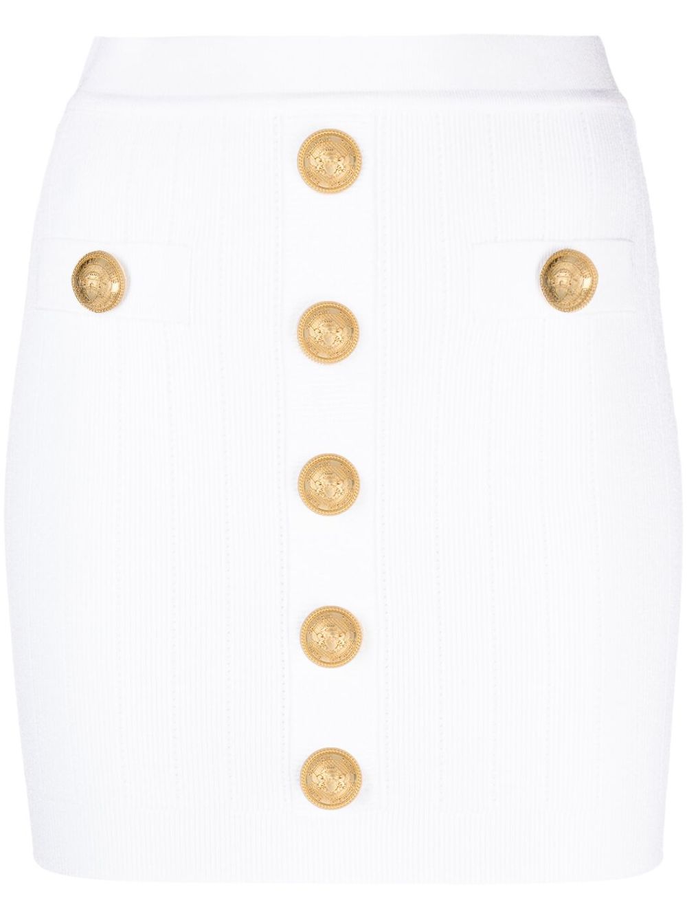Balmain Skirts White Viscose