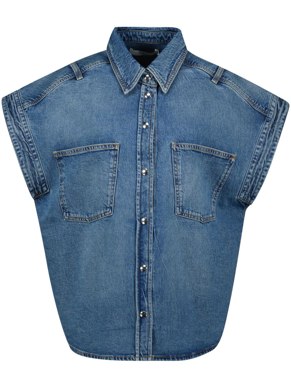 Iro Coats Blue Cotton