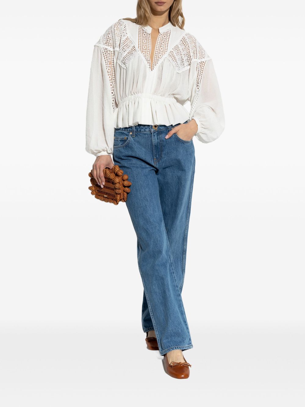 Iro Top Beige Synthetic->polyester100 %