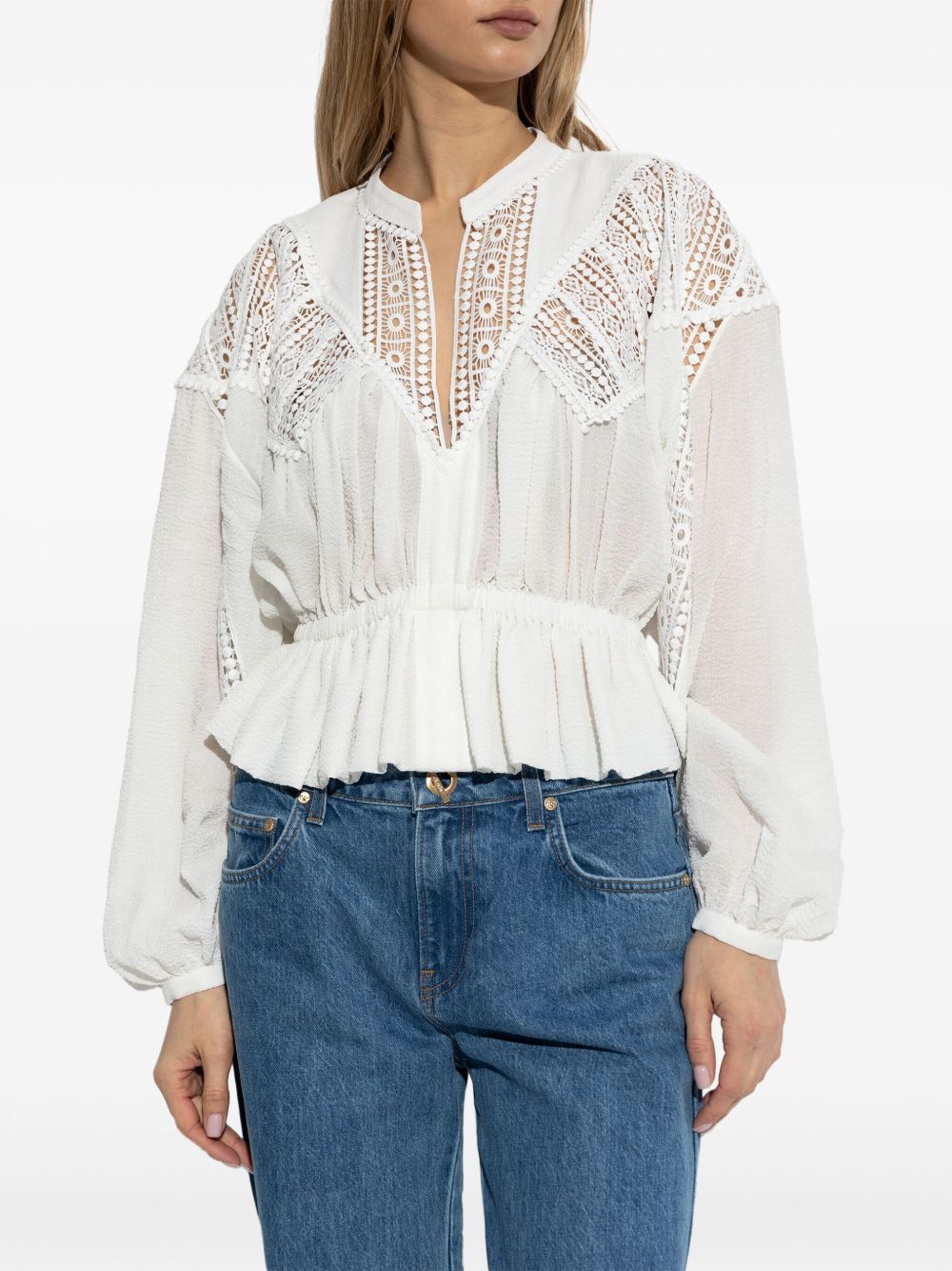 Iro Top Beige Synthetic->polyester100 %