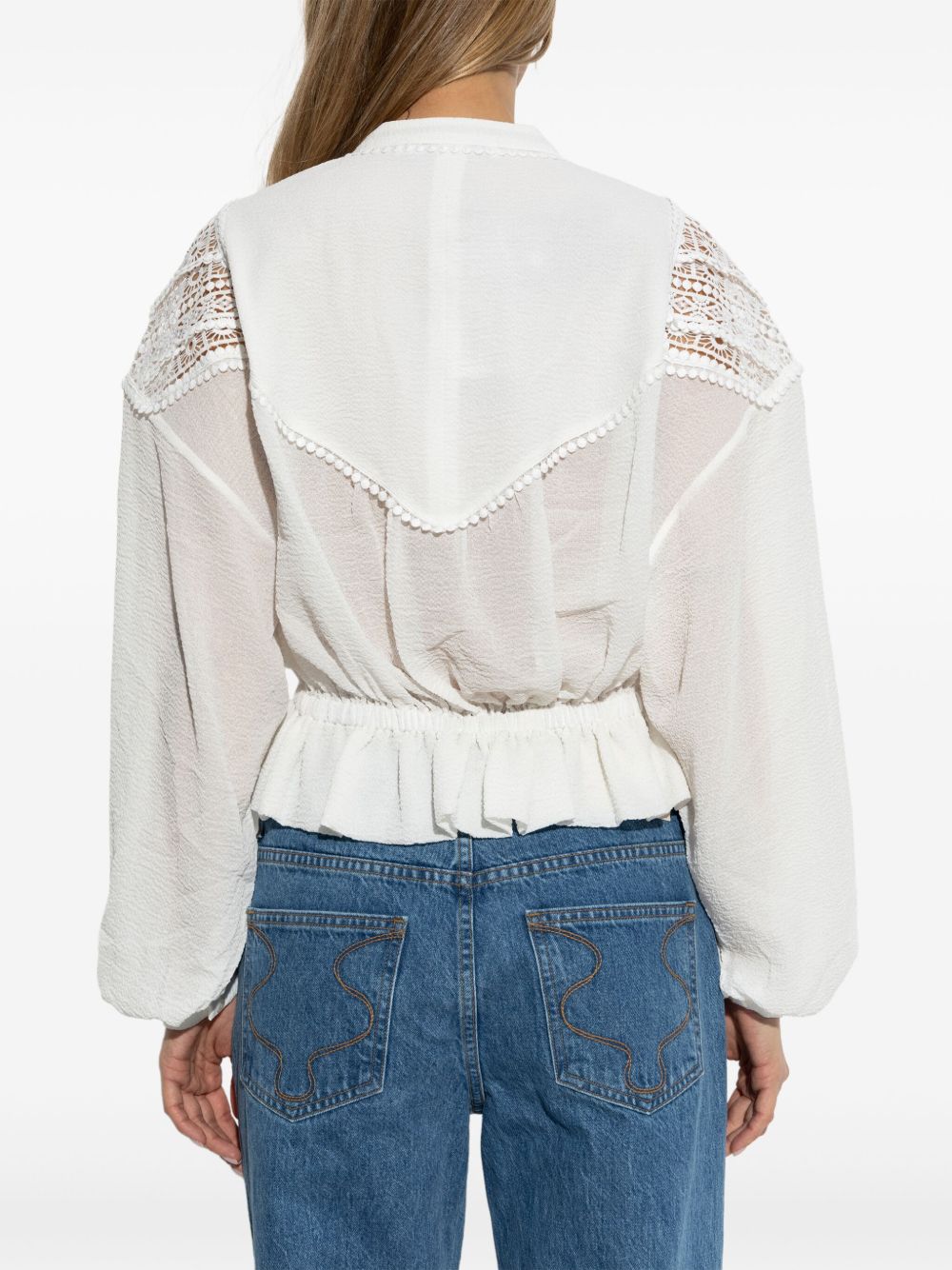 Iro Top Beige Synthetic->polyester100 %