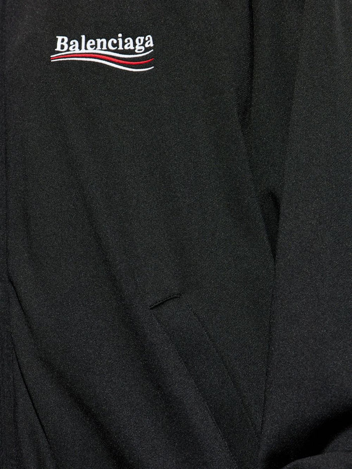 Balenciaga Coats Black Polyamide Cotton