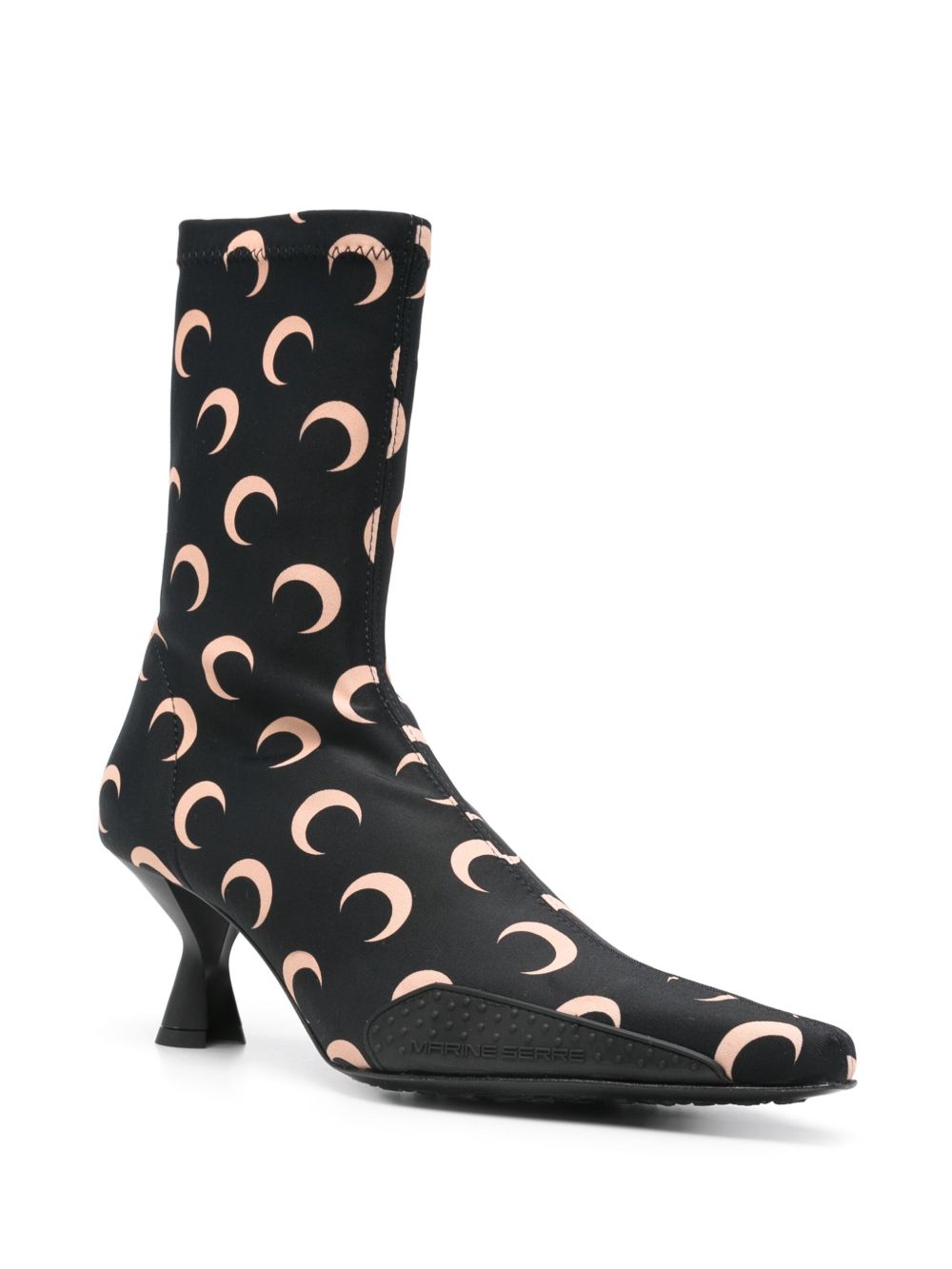 Marine Serre Boots Black Fabric