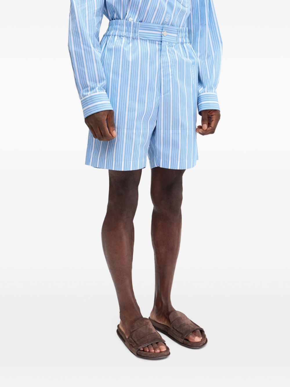 Jacquemus Shorts Clear Blue Cotton